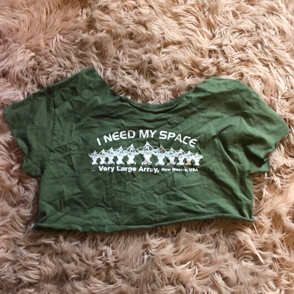 “I NEED MY SPACE” crop top